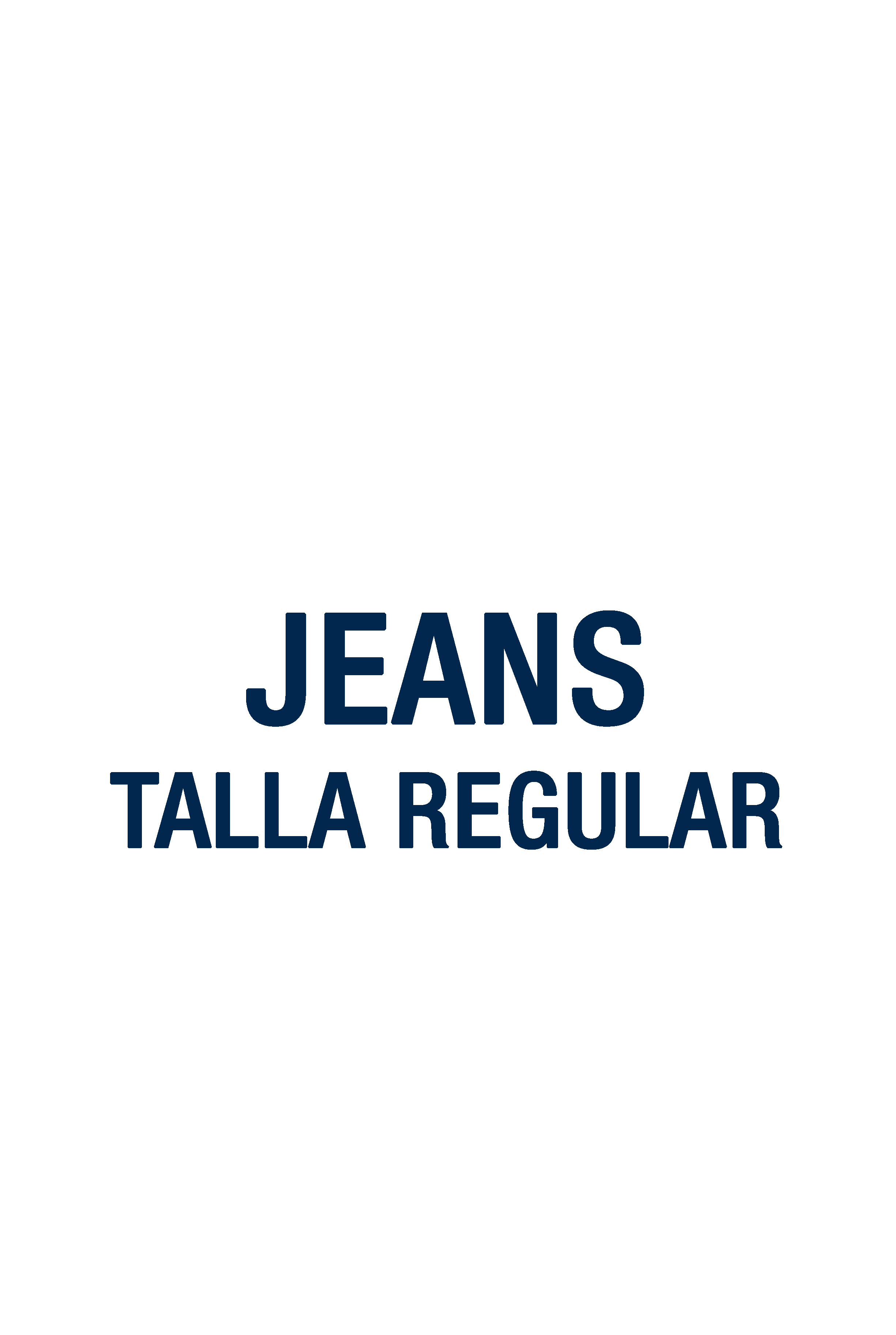 JEANS TALLAS REGULARES