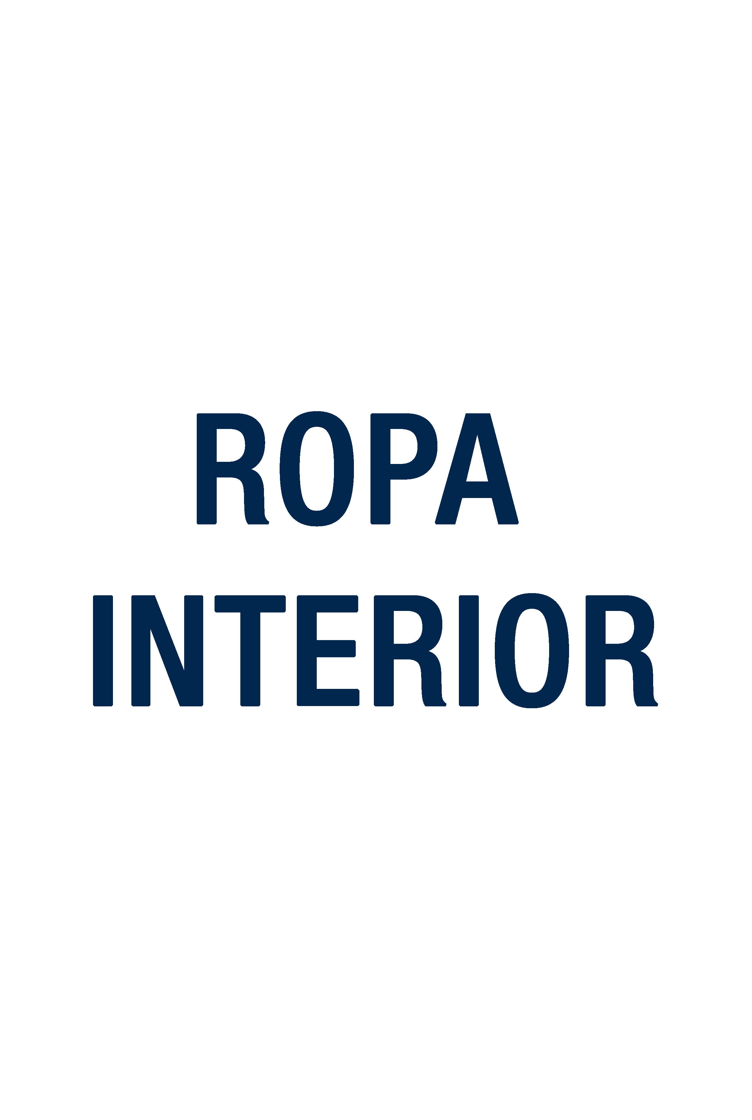 ROPA INTERIOR