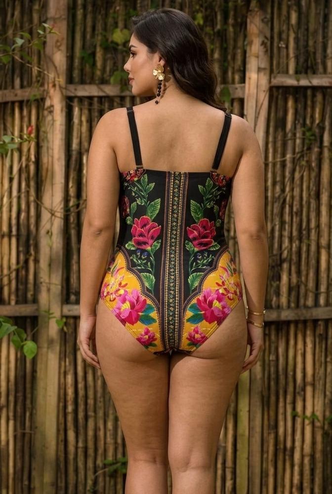 TRAJE DE BAÑO CON FALDA