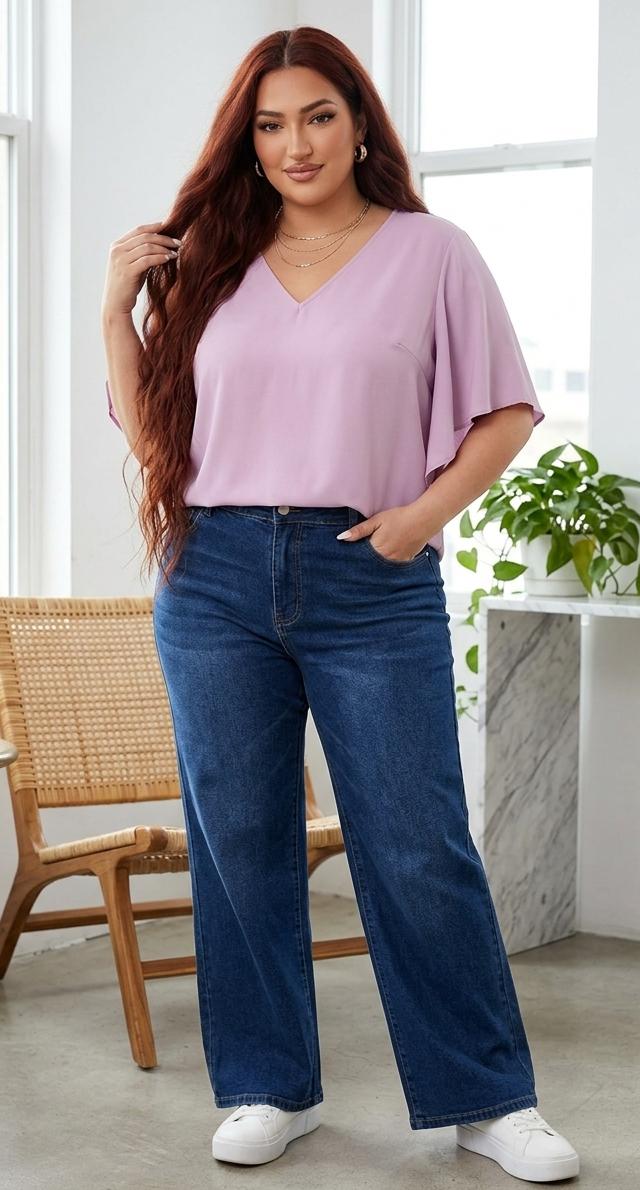 Blusa casual 8XL