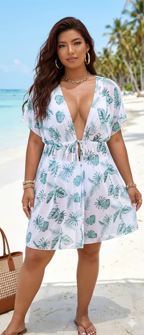VESTIDO DE MALLA PLAYERO